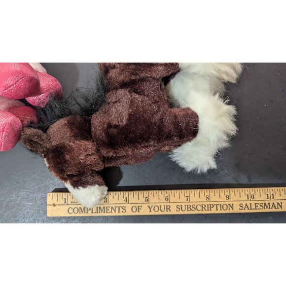 Ganz Webkinz Pink & Brown Plush Horses 8" Stuffed Animal Toys Soft & Cuddly - Picture 11 of 11